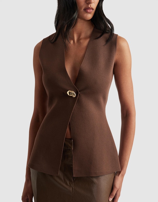 Decjuba - Maddie Longline Knit Vest
