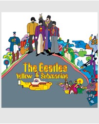 Universal Music - The Beatles - Yellow Submarine - Vinyl Album & Crosley Record Storage Display Stand