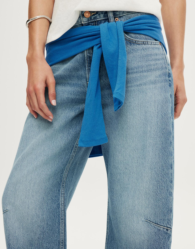 Cotton On - Mid Rise Barrel Jean