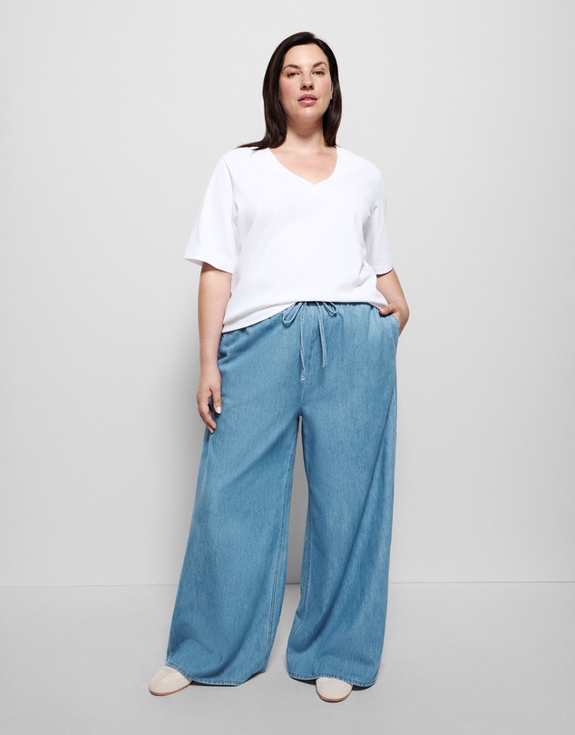Commonry - Cotton V Neck T Shirt