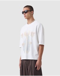Zanerobe - Mary Flow Crop Tee Vintage White