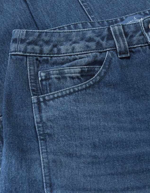 Seasalt - Seasalt Cornwall Blue Gwenver Barrel Leg Jeans