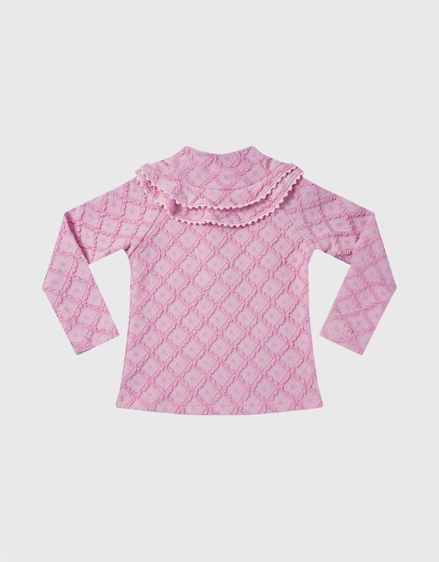 Aqua Blu Kids - Stepping Stones Pink Long Sleeve Rash Vest - Babies