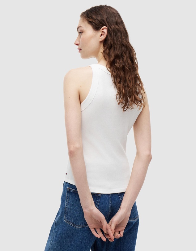 Tommy Jeans - Slim Essential Logo 1 Rib Tank