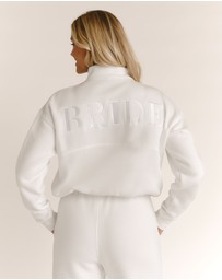 Six Stories - Bride Statement Quarter Zip Sweatshirt