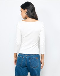 AERE - Ribbed Long Sleeve T-Shirt
