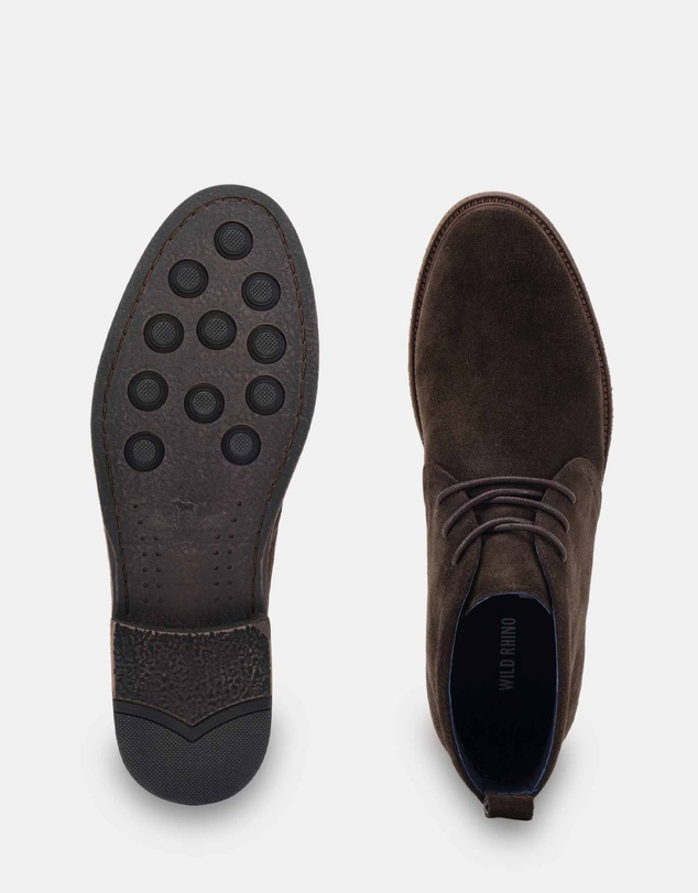 Wild Rhino - Zedi Dark Brown Suede