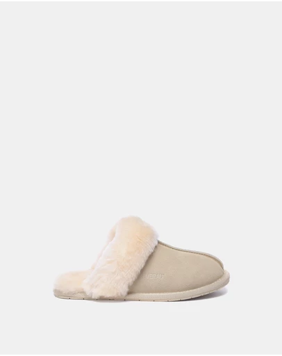 EVERAU - EverAU Ugg Rosa Slipper Suede Cow Suede Upper House Shoes