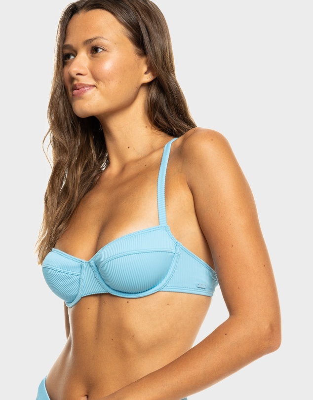 Roxy - Womens Rib Roxy Love The New Muse Full Coverage Bikini Top