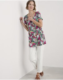 Seasalt - Seasalt Cornwall Multi Busy Lizzy Short Sleeve Tunic