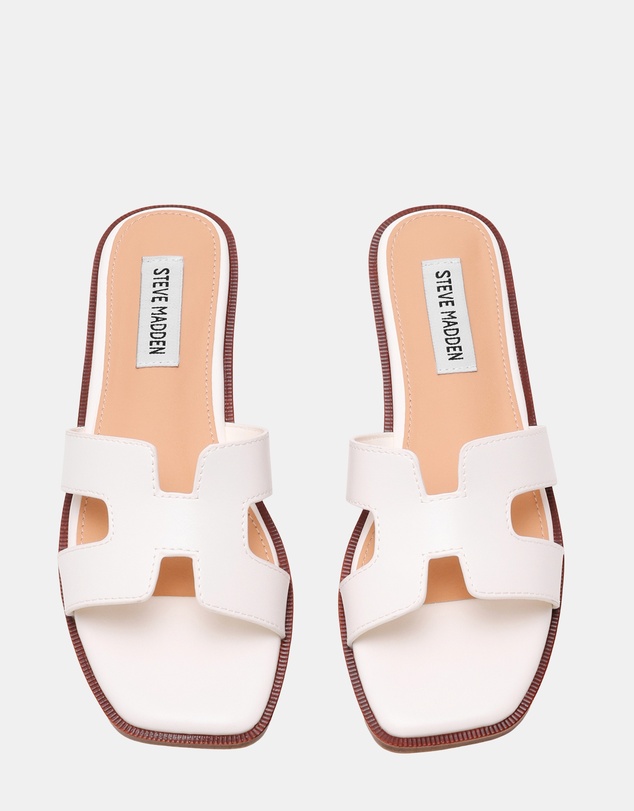 Steve Madden - Haileyy White Sandals