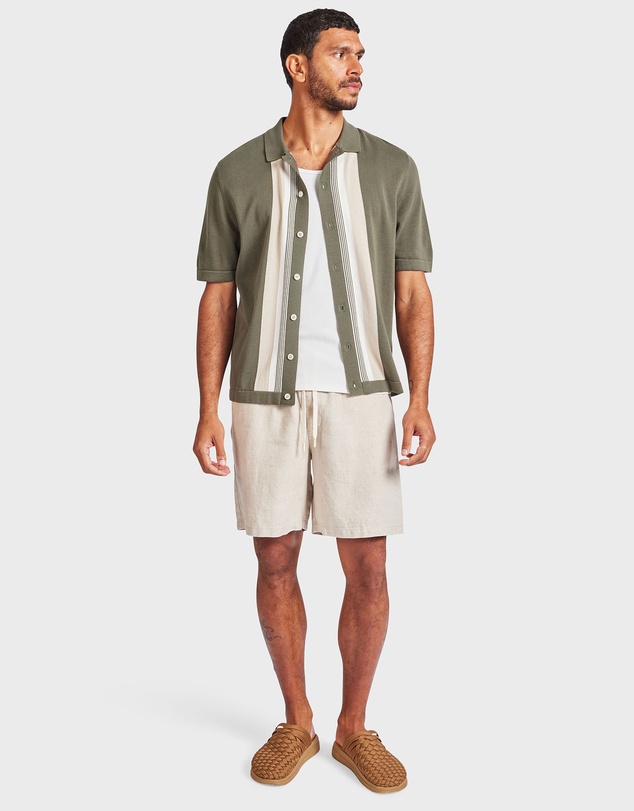 Academy Brand - Joey Stripe Knit Polo