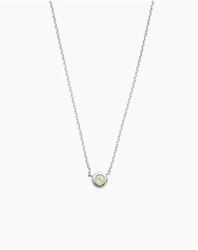 Kirstin Ash - Petite Birthstone Necklace August Peridot