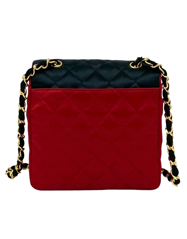 Pre-Loved by Azura Reborn - Pre-Loved CC Bicolor Quilted Satin Crossbody