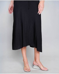 Love and Nostalgia - Alexa Asymmetrical Skirt - Black