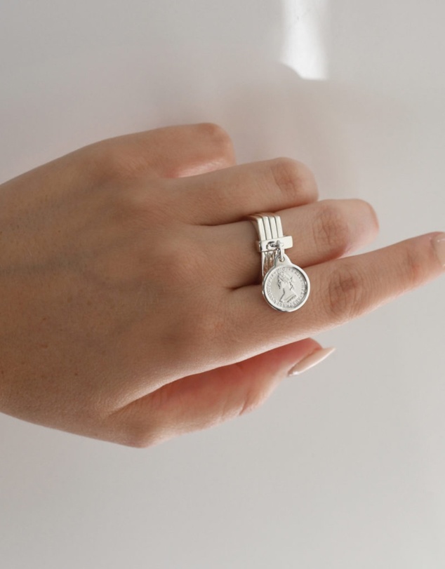 Von Treskow - 4 Stack Mini Coin Ring