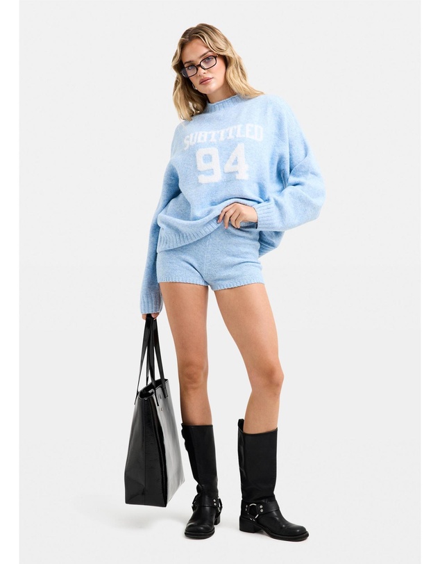 Subtitled - Kim Knit Oversized Crew Neck Jumper