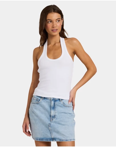 Roxy - Womens Base Rib Halter Tank Top