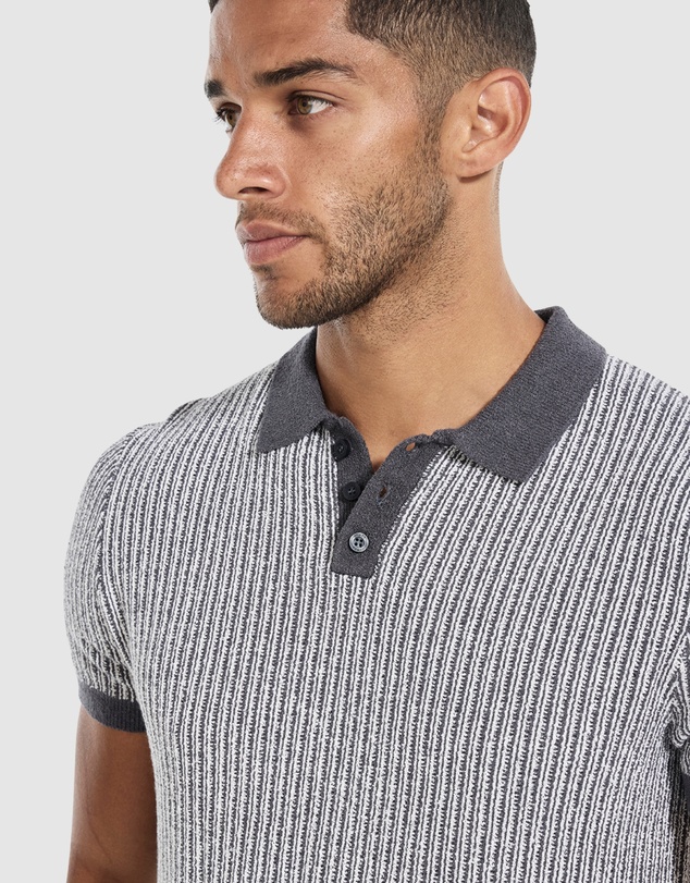 GUESS - Isaac Textured Polo Shirt