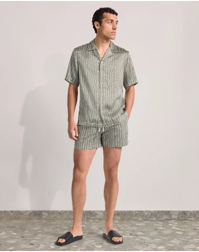 Frescobol Carioca - Roberto Silk Prado Print SS Shirt