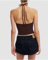 Cotton On - Micro Low Denim Skirt