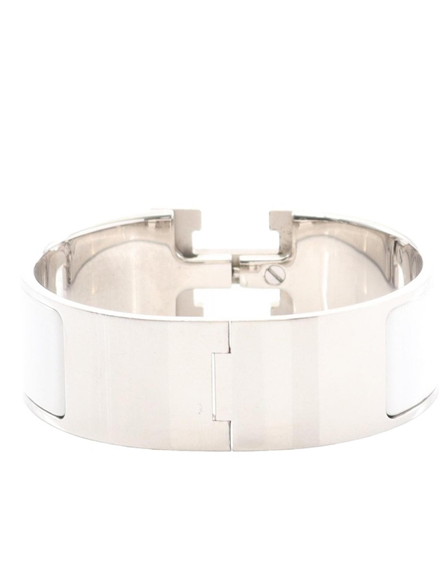 Pre-Loved by Azura Reborn - Pre-Loved Wide Enamel Clic Clac H Bracelet PM