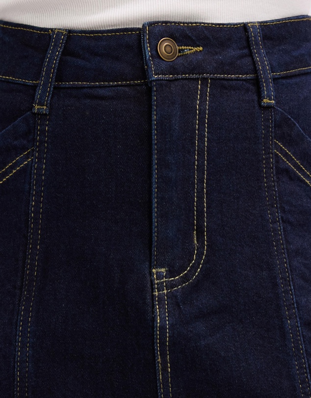 The Fated - Asha Denim Maxi Skirt