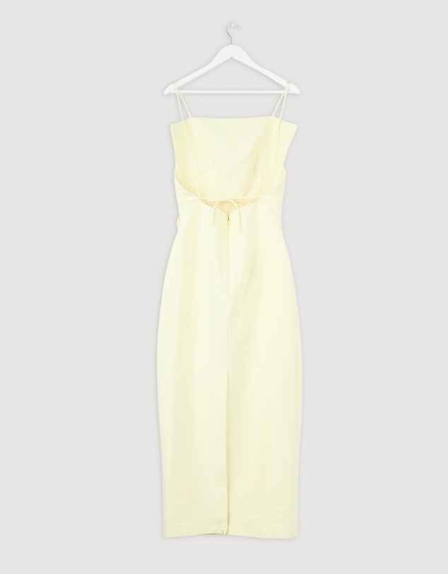 Revibe - Repaired Shona Joy Otis Draped High Neck Midi Dress - AU 12