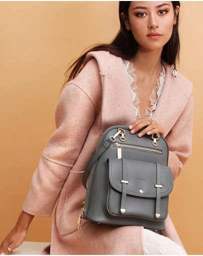Belle & Bloom - 5th Ave Leather Backpack