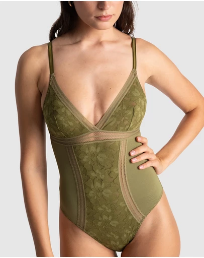 Passionata - Gardenia Wirefree Lingerie Bodysuit With Lace