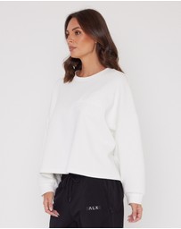ALEXANDRA - Emby Long Sleeve Top White