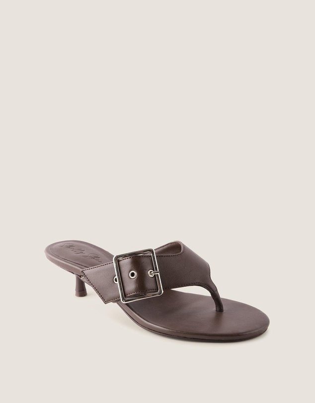 Shelly Shen - Suri High Sandals Brown Leather