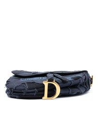 Pre-Loved by Azura Reborn - Pre-Loved Camouflage Embroidered Canvas Saddle Bag
