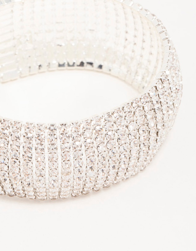Lovisa - Silver Diamante Thick Cupchain Bracelet