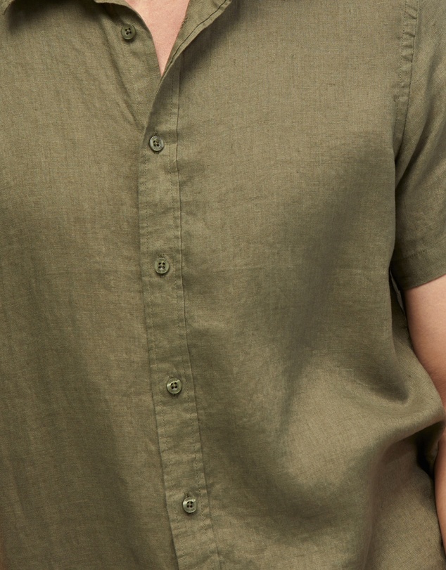 Oxford - Leyton Pure Linen Short Sleeve Shirt