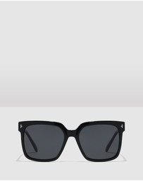 Hawkers Co - Polarized Black Dark Euphoria Sunglasses for Men and Women UV400