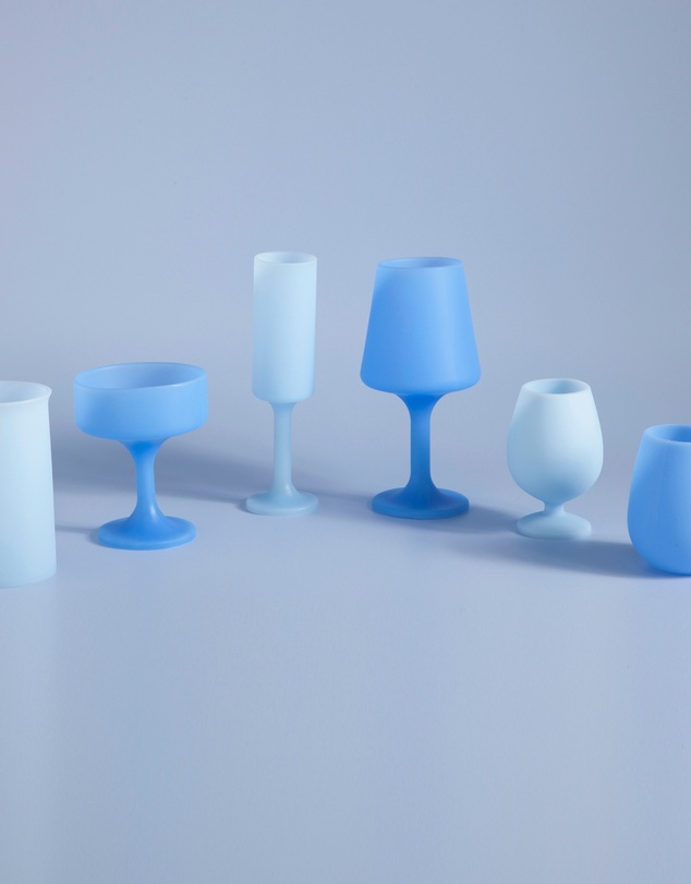porter green - stegg | silicone unbreakable highball glasses
