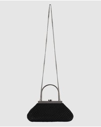 Olga Berg - Mimi Ball Mesh Frame Bag