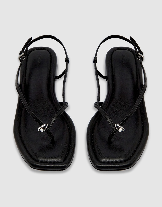 Brie Leon - Halle Flat Sandal - Leather