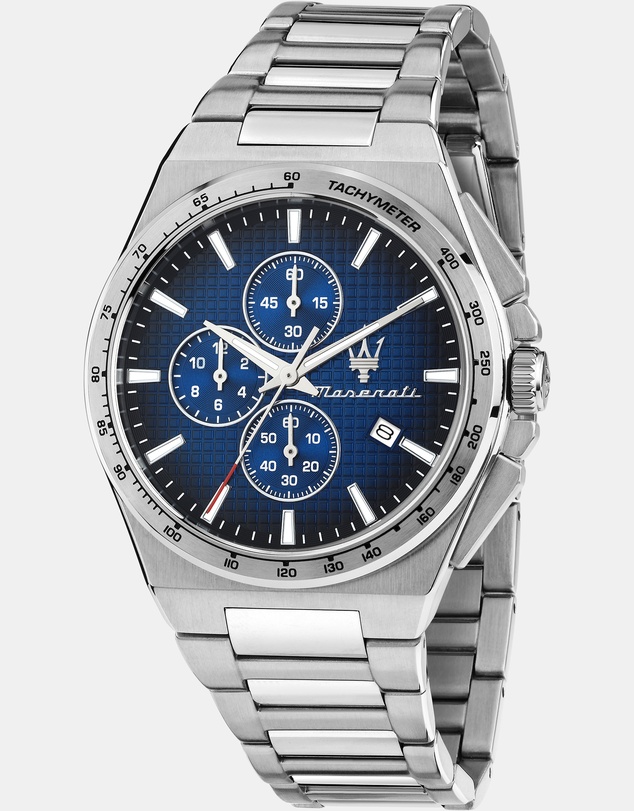 Maserati - Maserati Velocità Slim Chronograph 41mm Blue Dial Quartz Watch