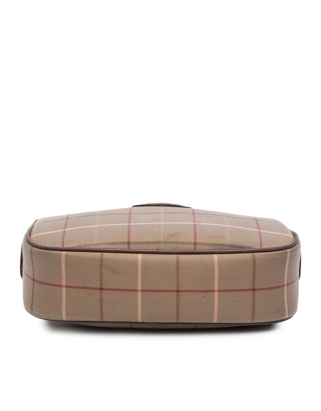 Pre-Loved by Azura Reborn - Pre-Loved burberry Textile Accessory Bag with Plaid Pattern and Zip Closure