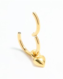 Lovisa - Gold Plated Surgical Steel Micro Heart Clicker