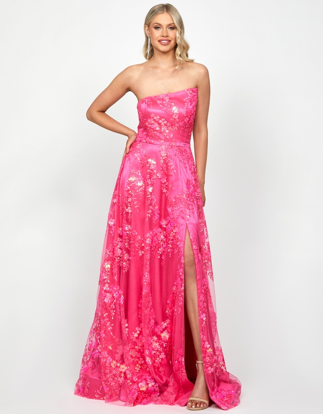 Serra Asymmetric Gown by Bariano Online | THE ICONIC | New Zealand