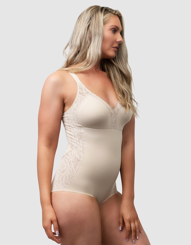 Naturana - Minimiser Cup Shaping Bodysuit With Lace