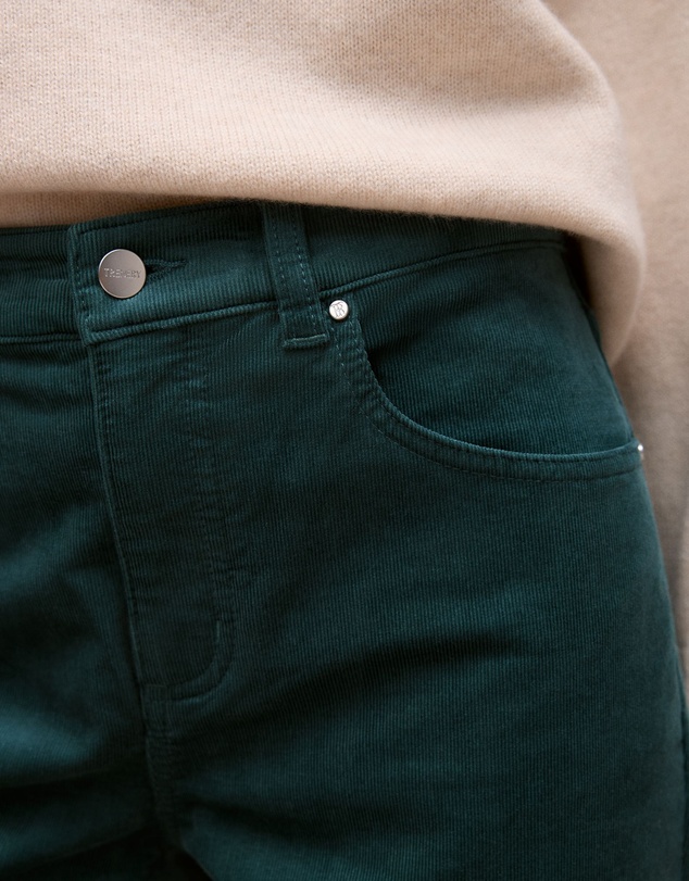 Trenery - Cord Five Pocket Boyfriend Pant in Forest