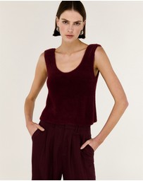 Staple the Label - Rennie Fluffy Knit Tank