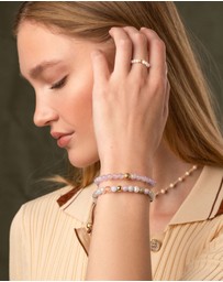 Nialaya Jewellery - Women's Beaded Pearl Ring
