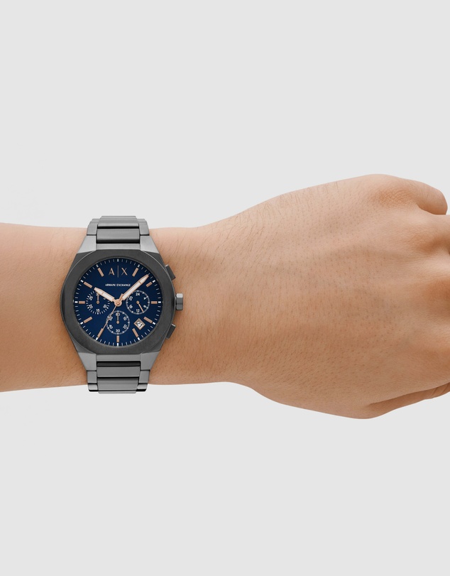 Armani Exchange - Gun-Metal Chronograph Watch