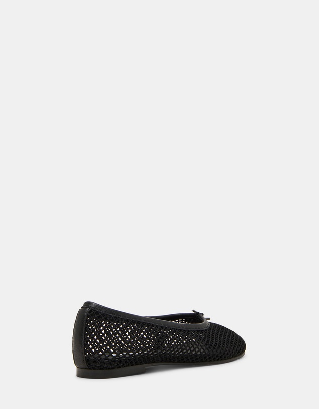 Steve Madden - Calico-Mesh Black Flats