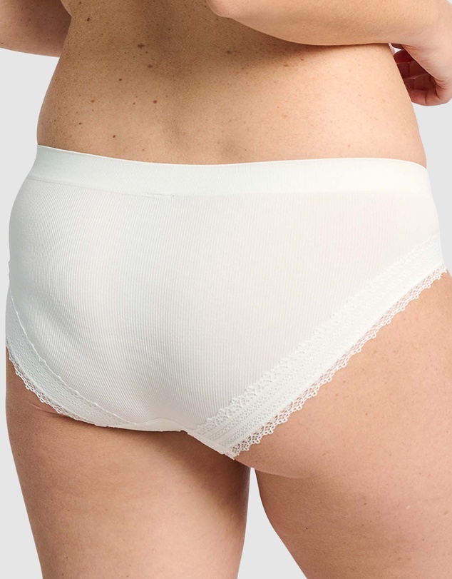 Sans Complexe - Agathe Ribbed Lace Trim Classic Brief